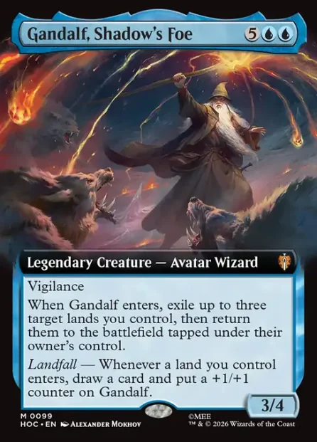 Gandalf, Shadow's Foe, The Hobbit Eternal — Magic: The Gathering card