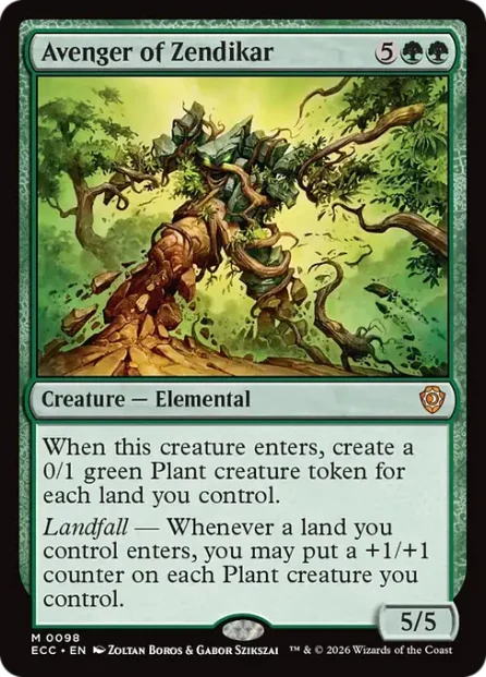 Avenger of Zendikar, Lorwyn Eclipsed Commander — Magic: The Gathering card