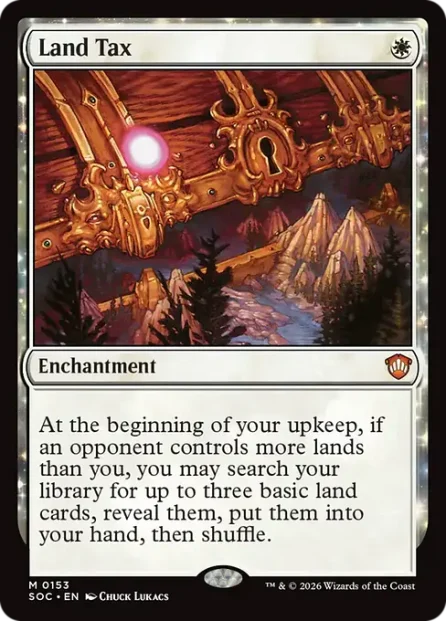 Land Tax, Secrets of Strixhaven Commander — Magic: The Gathering card