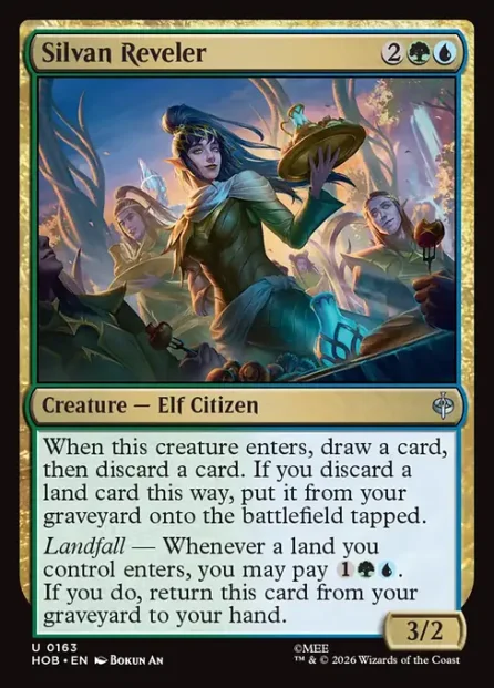Silvan Reveler, The Hobbit — Magic: The Gathering card