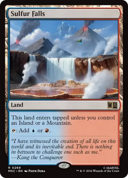 Sulfur Falls, Marvel Super Heroes Commander — Magic: The Gathering card
