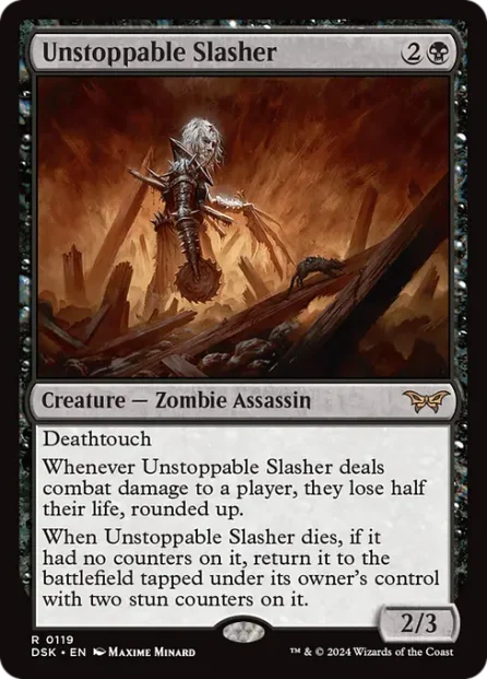 Unstoppable Slasher, Duskmourn: House of Horror — Magic: The Gathering card