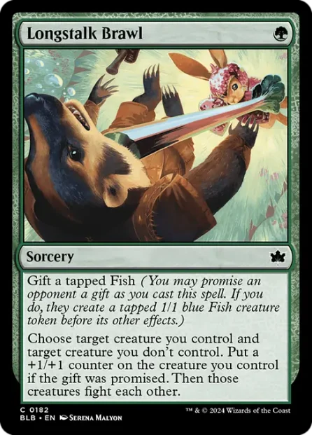 Longstalk Brawl, Bloomburrow — Magic: The Gathering card
