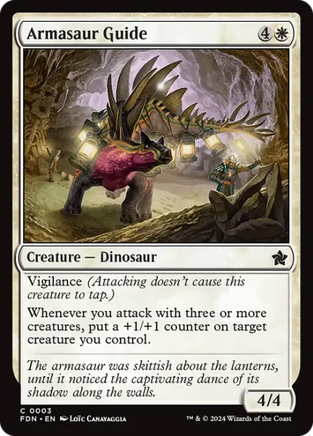 Armasaur Guide, Foundations — Magic: The Gathering card