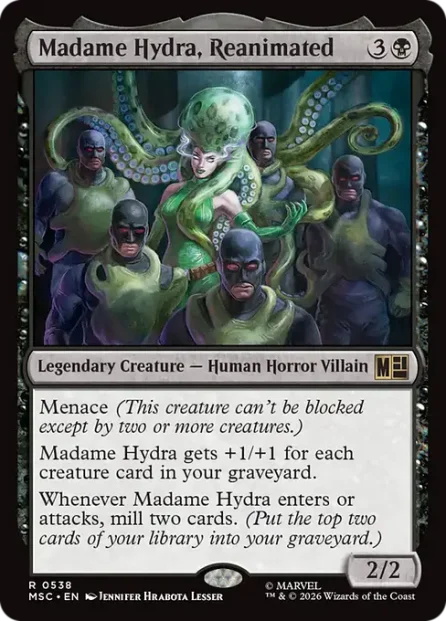 Madame Hydra, Reanimated, Marvel Super Heroes Commander — Magic: The Gathering card