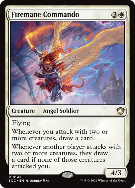 Firemane Commando, Secrets of Strixhaven Commander — Magic: The Gathering card