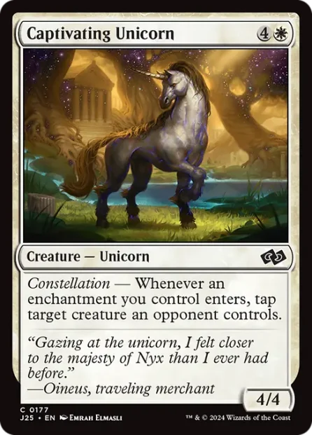 Captivating Unicorn, Foundations Jumpstart — Magic: The Gathering card