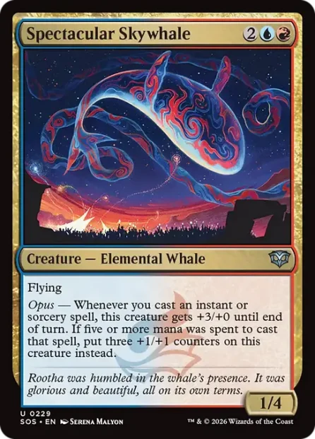 Spectacular Skywhale, Secrets of Strixhaven — Magic: The Gathering card