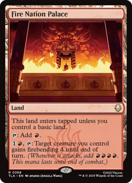 Fire Nation Palace, Avatar: The Last Airbender — Magic: The Gathering card