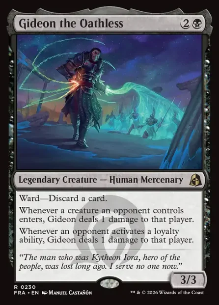 Gideon the Oathless, Reality Fracture — Magic: The Gathering card