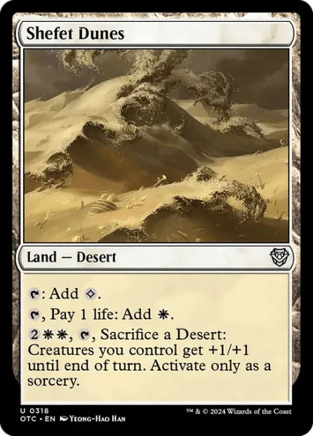 Shefet Dunes, Outlaws of Thunder Junction Commander — Magic: The Gathering card