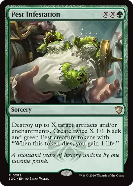 Pest Infestation, Secrets of Strixhaven Commander — Magic: The Gathering card