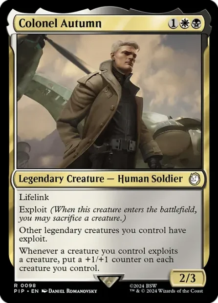 Colonel Autumn, Fallout — Magic: The Gathering card