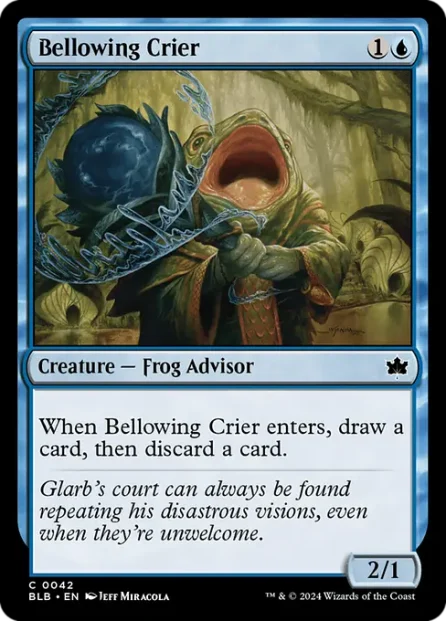Bellowing Crier, Bloomburrow — Magic: The Gathering card