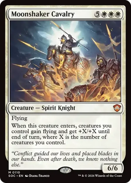 Moonshaker Cavalry, Secrets of Strixhaven Commander — Magic: The Gathering card
