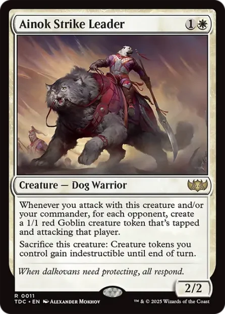 Ainok Strike Leader, Tarkir: Dragonstorm Commander — Magic: The Gathering card