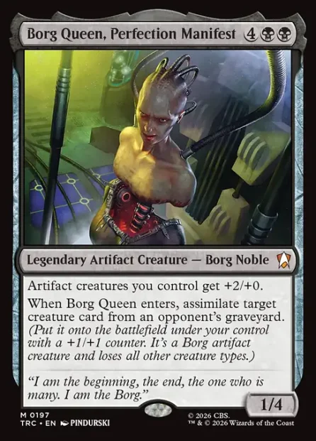 Borg Queen, Perfection Manifest, Star Trek Commander — Magic: The Gathering card