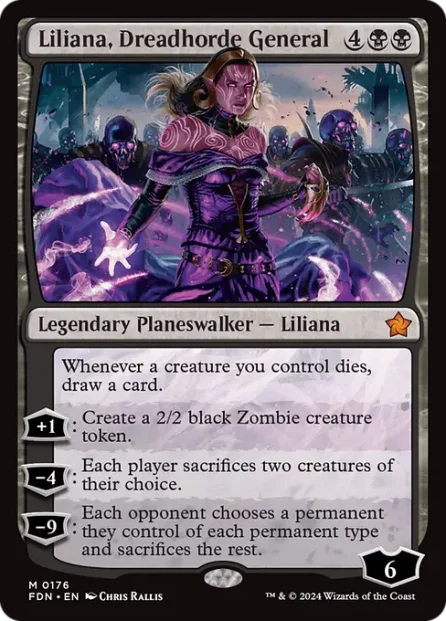 Liliana, Dreadhorde General, Foundations — Magic: The Gathering card