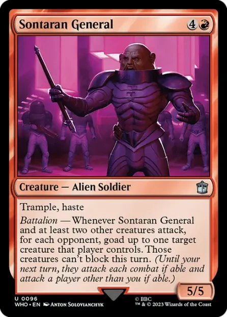 Sontaran General, Doctor Who — Magic: The Gathering card