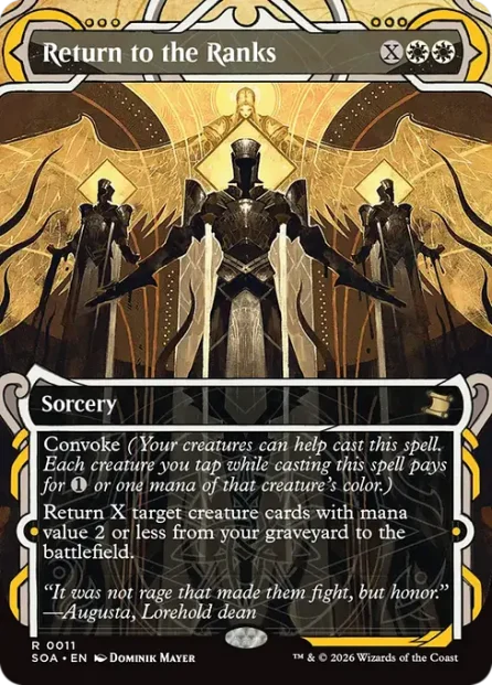 Return to the Ranks, Secrets of Strixhaven Mystical Archive — Magic: The Gathering card