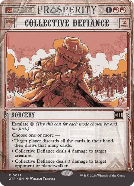 Collective Defiance, Breaking News — Magic: The Gathering card