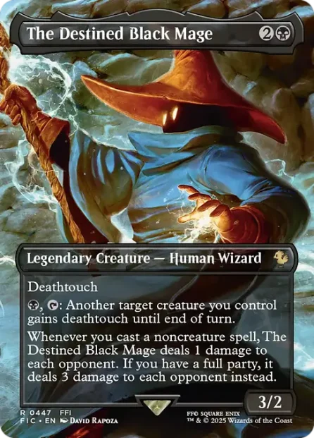 The Destined Black Mage, Final Fantasy Commander — Magic: The Gathering card
