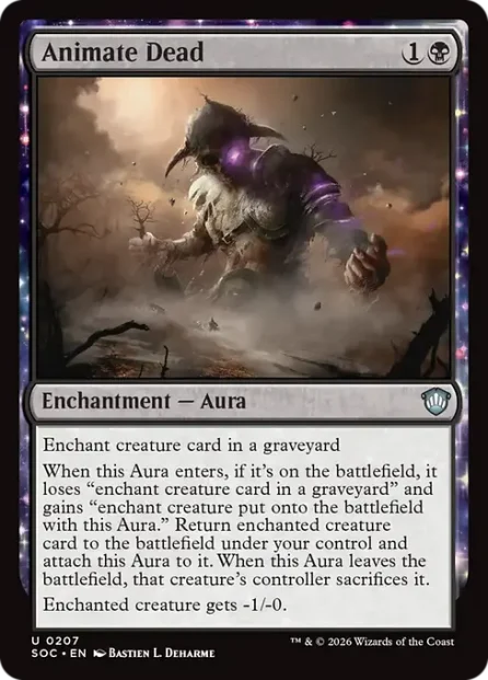 Animate Dead, Secrets of Strixhaven Commander — Magic: The Gathering card