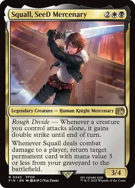 Squall, SeeD Mercenary, Final Fantasy — Magic: The Gathering card