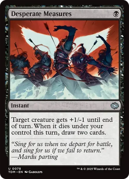 Desperate Measures, Tarkir: Dragonstorm — Magic: The Gathering card