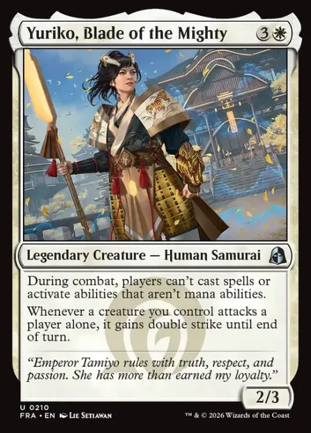 Yuriko, Blade of the Mighty, Reality Fracture — Magic: The Gathering card
