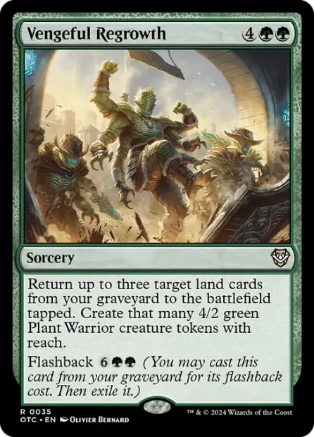 Vengeful Regrowth, Outlaws of Thunder Junction Commander — Magic: The Gathering card