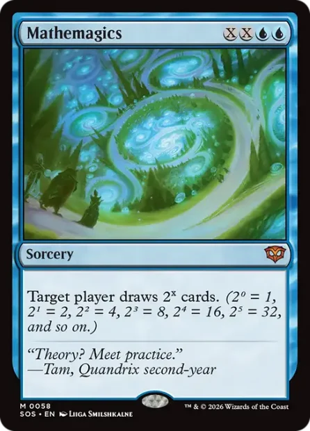 Mathemagics, Secrets of Strixhaven — Magic: The Gathering card