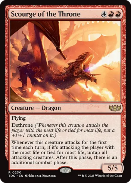 Scourge of the Throne, Tarkir: Dragonstorm Commander — Magic: The Gathering card