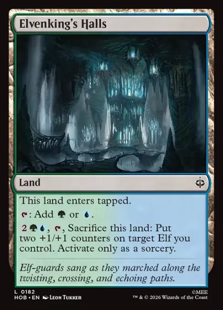 Elvenking's Halls, The Hobbit — Magic: The Gathering card