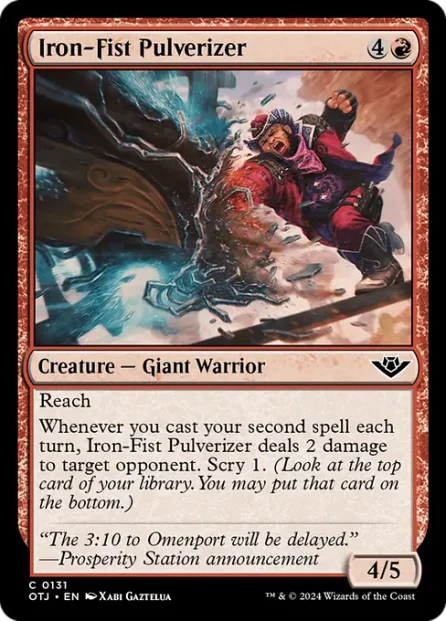 Iron-Fist Pulverizer, Outlaws of Thunder Junction — Magic: The Gathering card