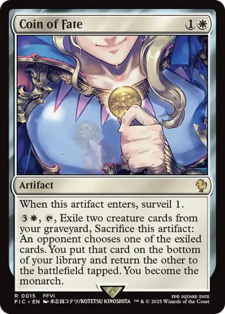 Coin of Fate, Final Fantasy Commander — Magic: The Gathering card