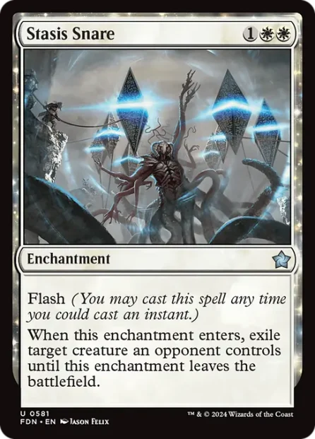 Stasis Snare, Foundations — Magic: The Gathering card