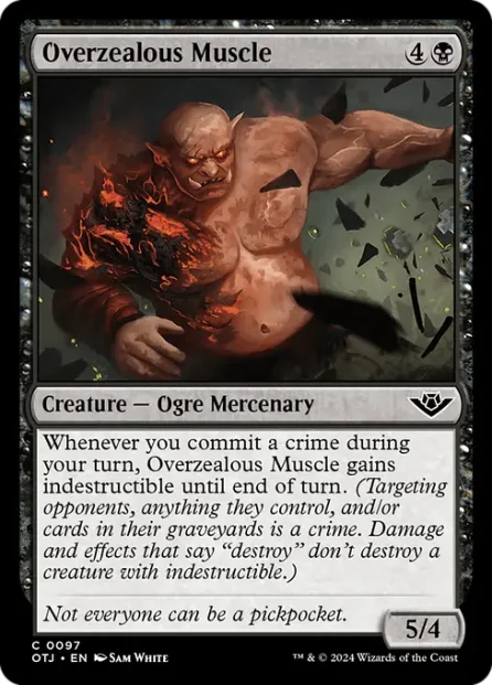 Overzealous Muscle, Outlaws of Thunder Junction — Magic: The Gathering card