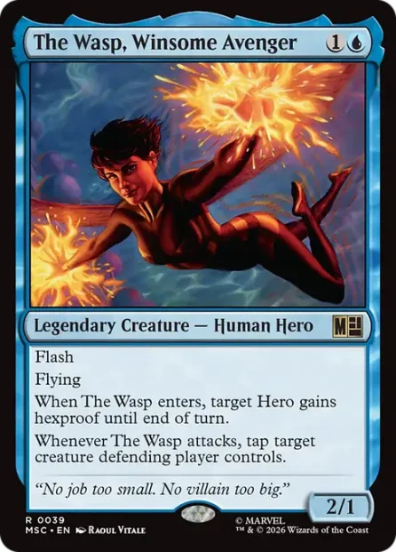 The Wasp, Winsome Avenger, Marvel Super Heroes Commander — Magic: The Gathering card