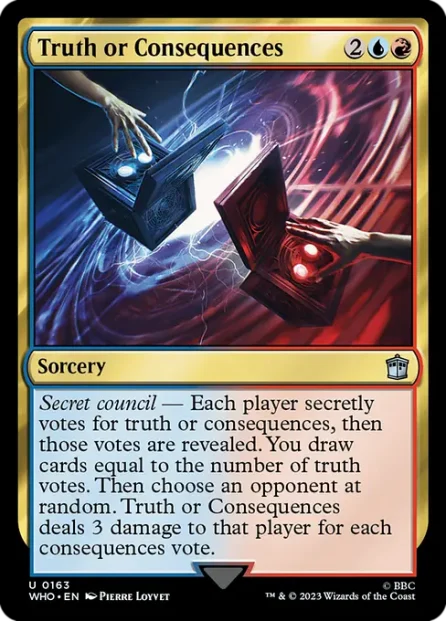 Truth or Consequences, Doctor Who — Magic: The Gathering card