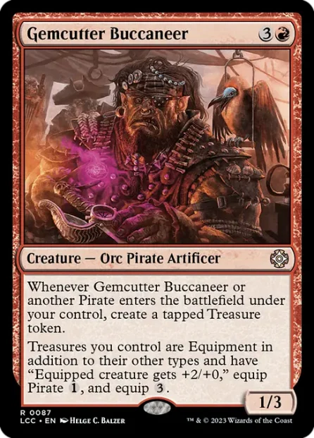 Gemcutter Buccaneer, The Lost Caverns of Ixalan Commander — Magic: The Gathering card
