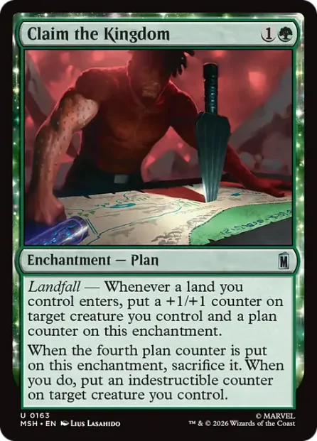 Claim the Kingdom, Marvel Super Heroes — Magic: The Gathering card