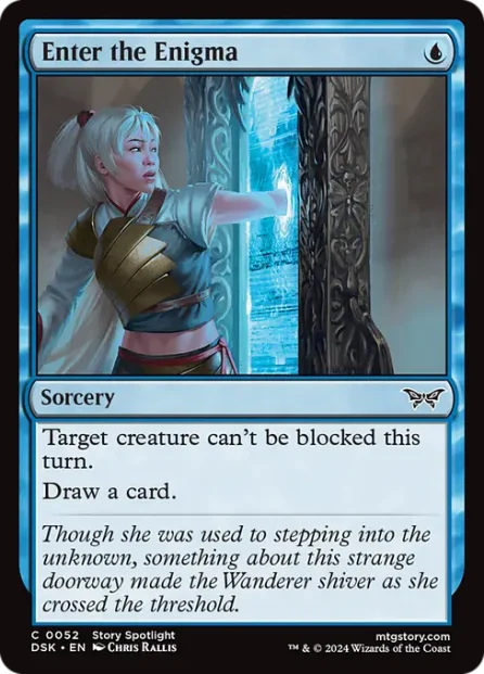 Enter the Enigma, Duskmourn: House of Horror — Magic: The Gathering card