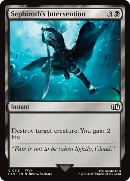 Sephiroth's Intervention, Final Fantasy — Magic: The Gathering card