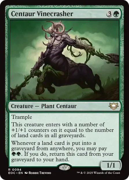 Centaur Vinecrasher, Edge of Eternities Commander — Magic: The Gathering card