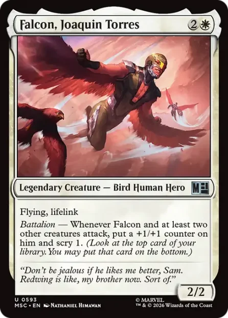Falcon, Joaquin Torres, Marvel Super Heroes Commander — Magic: The Gathering card