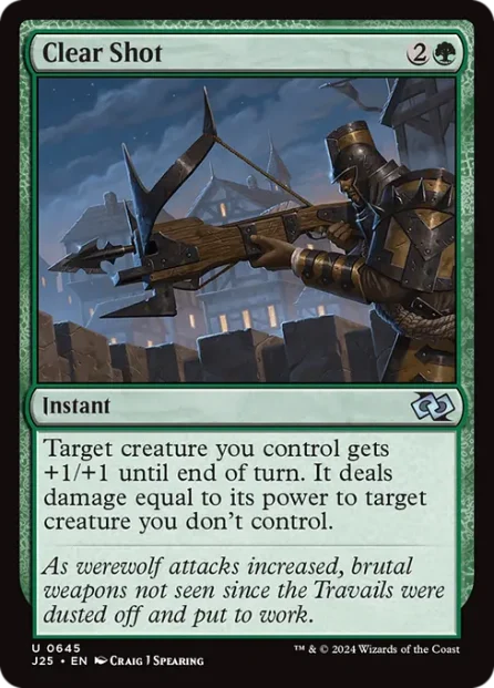 Clear Shot, Foundations Jumpstart — Magic: The Gathering card