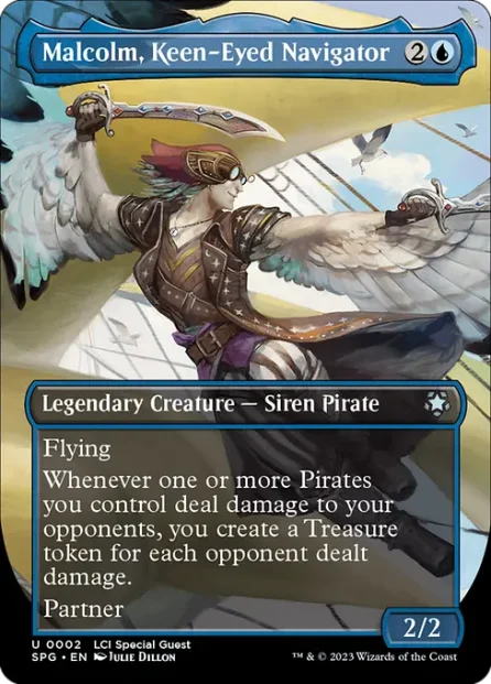 Malcolm, Keen-Eyed Navigator, Special Guests — Magic: The Gathering card