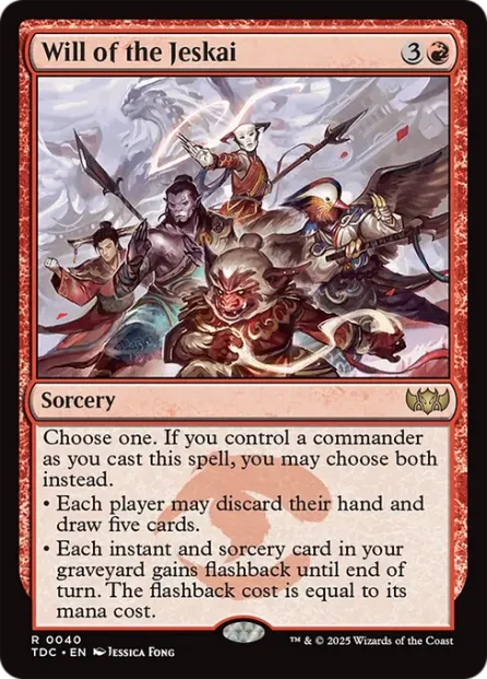 Will of the Jeskai, Tarkir: Dragonstorm Commander — Magic: The Gathering card