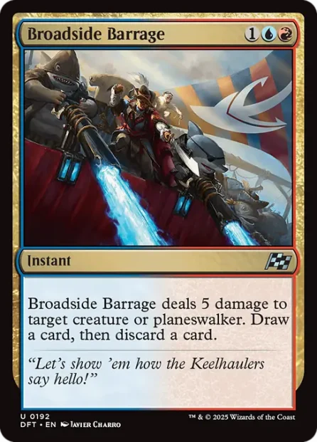 Broadside Barrage, Aetherdrift — Magic: The Gathering card